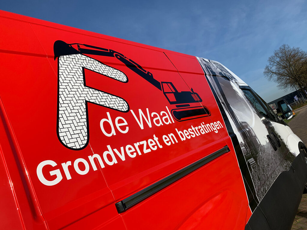 F. de Waal Ven-Zelderheide Autobelettering